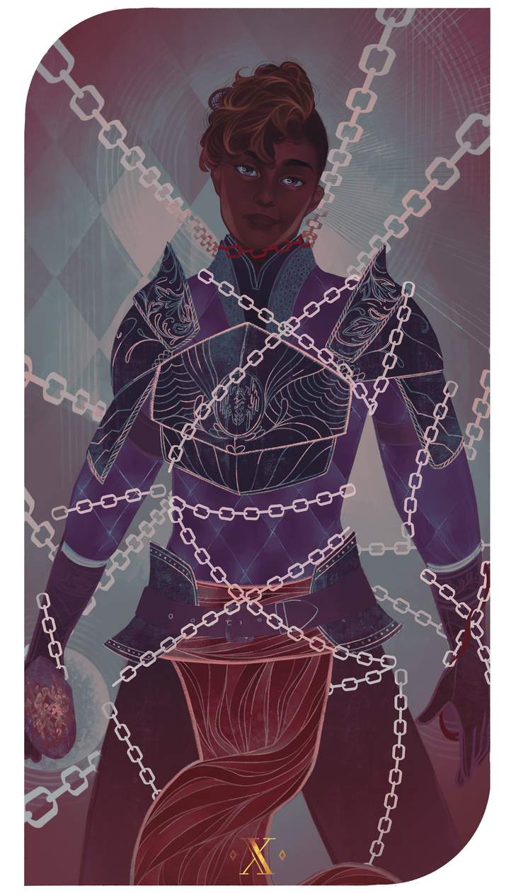 Max Hawke, 10 of Wands (Commission for @outerspacekake on Tumblr)